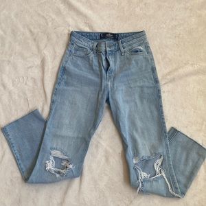 Medium Wash Hollister Slim Straight Jeans